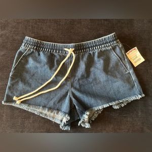 Aerie size Small denim drawstrings waist shorts